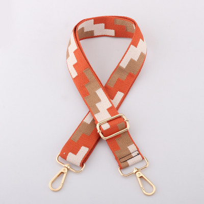 3,8 cm reguleeritavad rihmad naiste kottide ja õlakottide jaoks Ruudukujulise mustriga kotirihma käekoti rihmad Crossbody jaoks