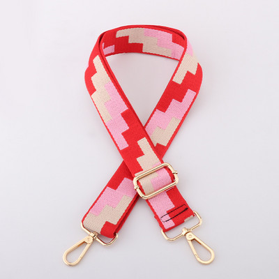 3,8 cm reguleeritavad rihmad naiste kottide ja õlakottide jaoks Ruudukujulise mustriga kotirihma käekoti rihmad Crossbody jaoks
