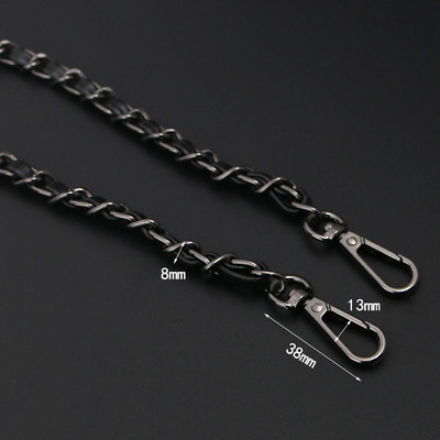 Daugiaspalviai krepšio grandinės priedai Auksiniai moteriški pečių krepšio grandinėlė Metalo krepšio grandinės dirželis kryžminio krepšio diržo grandinė rankinėms