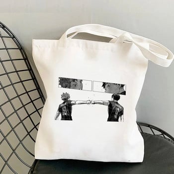 Haikyuu shopping bag shopper eco canvas shopper cotton shopper bolsas de tela bag shoping επαναχρησιμοποιήσιμα δίχτυα σακόλα