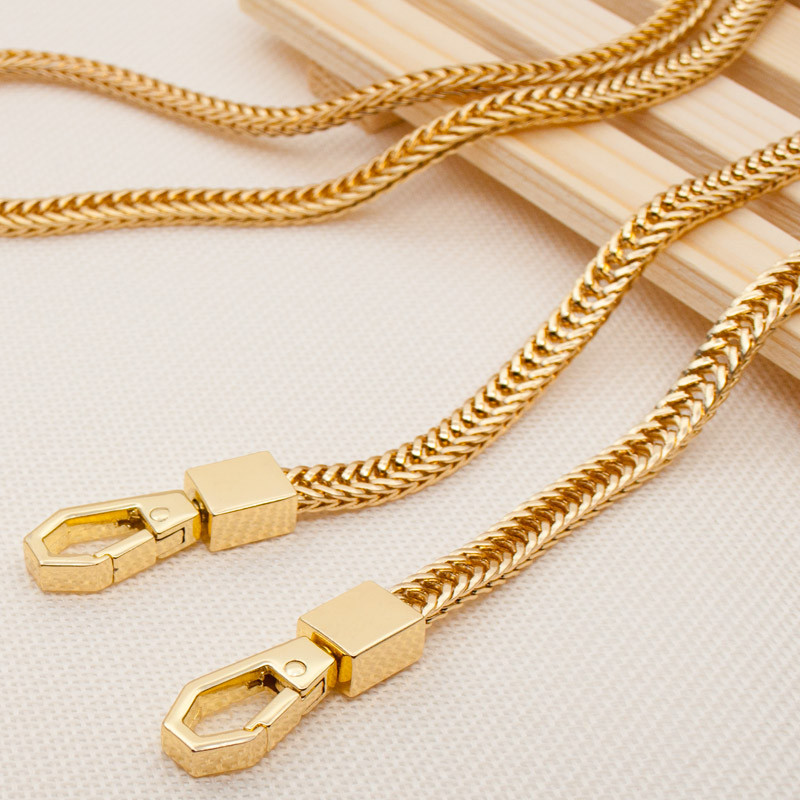 Táskalánc - barkácsolás arany/ezüst/fegyver fekete táskaszíj 7 mm-es csere pénztárca lánc válltáska pántok kis kézitáska pénztárca fogantyú lánc