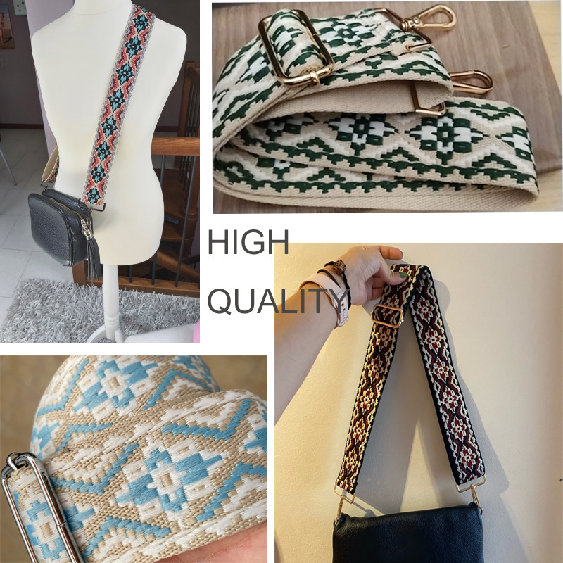 Γυναικεία λουριά τσάντα Τσάντα φαρδιά ζώνη ώμου χιαστί λουράκι τσάντας Αντικατάσταση ρυθμιζόμενο λουράκι τσάντα εξαρτήματος ζώνη για τσάντες