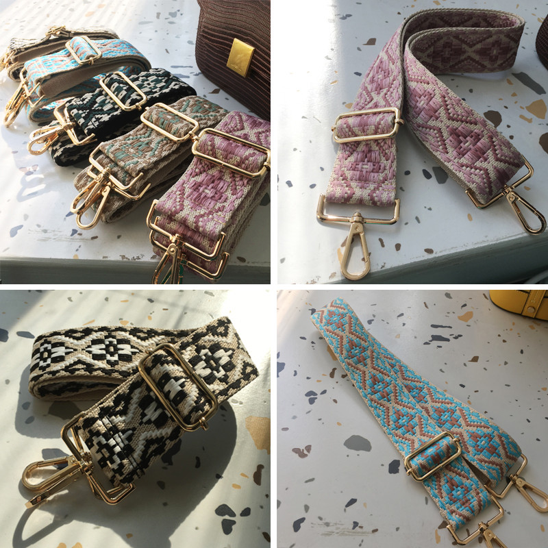 Γυναικεία λουριά τσάντα Τσάντα φαρδιά ζώνη ώμου χιαστί λουράκι τσάντας Αντικατάσταση ρυθμιζόμενο λουράκι τσάντα εξαρτήματος ζώνη για τσάντες