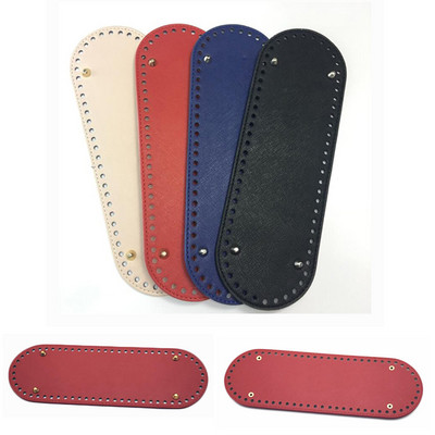 30x10 cm-es táska alja bőr alja lyukakkal Táskatartozékok és barkács alkatrész PU fényes kézitáskákhoz Crossbody futártáskák alja