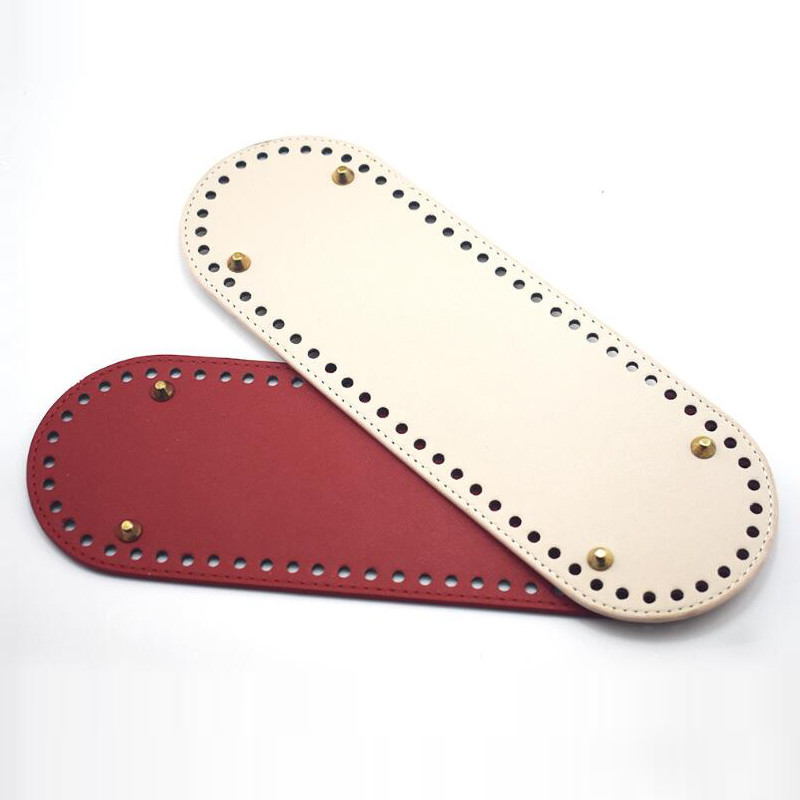 30x10 cm krepšio dugnas odinis dugnas su skylutėmis Krepšelio priedai ir „pasidaryk pats“ dalis PU blizgus rankinės Crossbody Messenger Bags dugnas