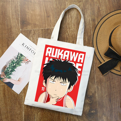 Slam Dunk Bevásárlótáska Vászon Shopper Japán Anime Hanamichi Sakuragi Bolsas De Tela Bag Vásárlás SLAM DUNK Újrafelhasználható Sacolák