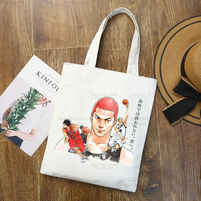 Slam Dunk Bevásárlótáska Vászon Shopper Japán Anime Hanamichi Sakuragi Bolsas De Tela Bag Vásárlás SLAM DUNK Újrafelhasználható Sacolák