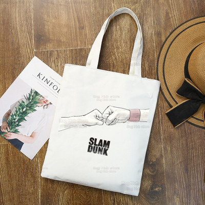 Slam Dunk Bevásárlótáska Vászon Shopper Japán Anime Hanamichi Sakuragi Bolsas De Tela Bag Vásárlás SLAM DUNK Újrafelhasználható Sacolák
