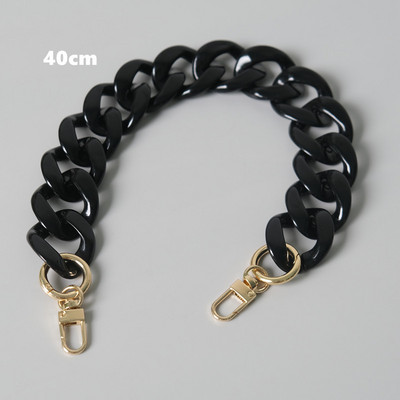 Nauji madingi moteriški krepšio aksesuarai, nuimamų dalių pakaitinė grandinėlė Balta žalia raudona prabangus dirželis, moteriškos akrilo pečių grandinės