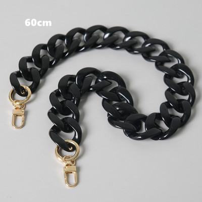 Nauji madingi moteriški krepšio aksesuarai, nuimamų dalių pakaitinė grandinėlė Balta žalia raudona prabangus dirželis, moteriškos akrilo pečių grandinės