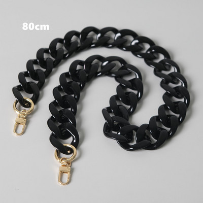 Nauji madingi moteriški krepšio aksesuarai, nuimamų dalių pakaitinė grandinėlė Balta žalia raudona prabangus dirželis, moteriškos akrilo pečių grandinės