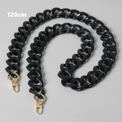 Nauji madingi moteriški krepšio aksesuarai, nuimamų dalių pakaitinė grandinėlė Balta žalia raudona prabangus dirželis, moteriškos akrilo pečių grandinės