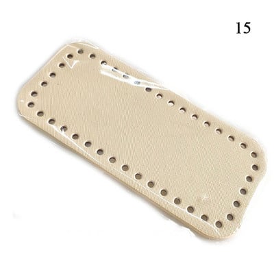 18x8cm hosszú alsó kötött táska PU bőr táska alap kézzel készített alja lyukakkal barkács horgolt táska alsó táska készítő kiegészítő