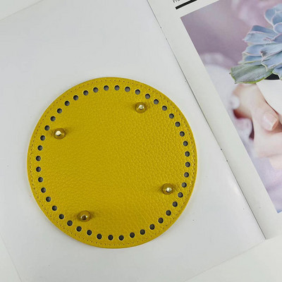 18x8cm hosszú alsó kötött táska PU bőr táska alap kézzel készített alja lyukakkal barkács horgolt táska alsó táska készítő kiegészítő