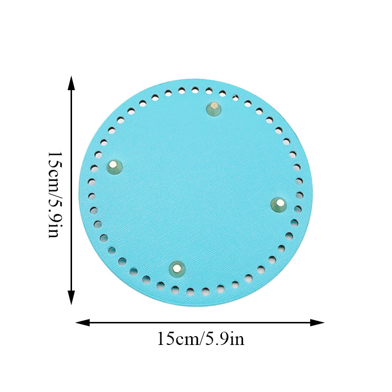 18x8cm hosszú alsó kötött táska PU bőr táska alap kézzel készített alja lyukakkal barkács horgolt táska alsó táska készítő kiegészítő