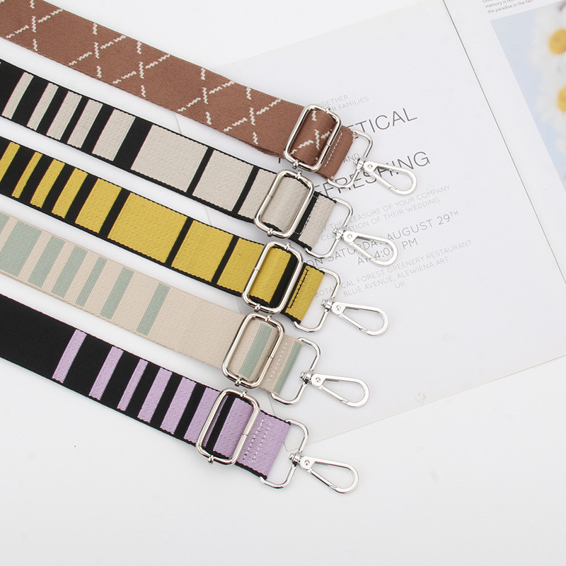 145 cm etniskā stila somas jostas somas roktura somas siksna sievietēm noņemama regulējama DIY plecu rokassomu aksesuāri somu siksnas