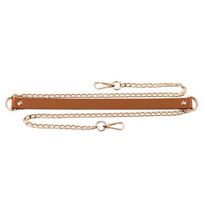 Kovový retiazkový popruh na kabelky, DIY rúčky, crossbody doplnky pre kabelky, luxusná značka, odnímateľný náhradný retiazkový popruh na kabelku