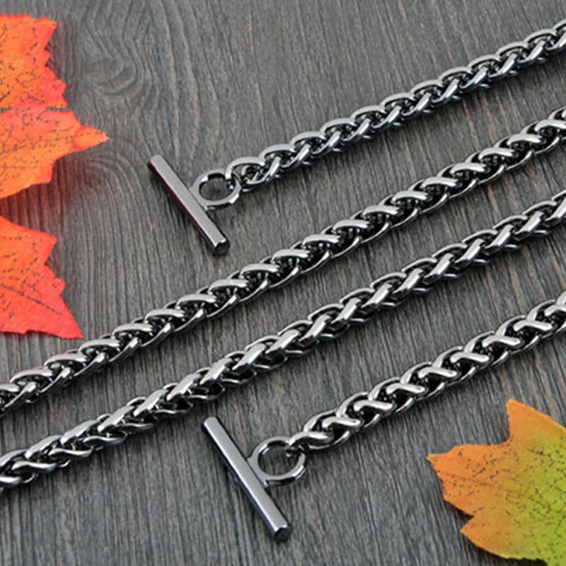 Kovový retiazkový popruh na kabelky, DIY rúčky, crossbody doplnky pre kabelky, luxusná značka, odnímateľný náhradný retiazkový popruh na kabelku