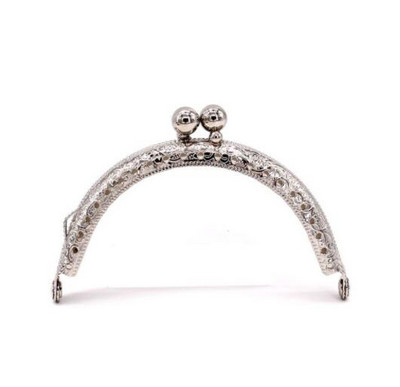 8,5 cm-es érme fém erszénykeret Csókkapocs-zár a kuplungtáska fogantyújához Kézitáska-tartozékok Vörös bronz tónusú hardver