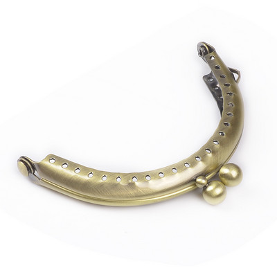 8,5 cm-es érme fém erszénykeret Csókkapocs-zár a kuplungtáska fogantyújához Kézitáska-tartozékok Vörös bronz tónusú hardver