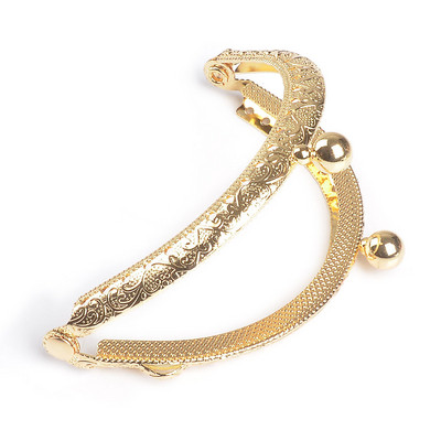 8,5 cm-es érme fém erszénykeret Csókkapocs-zár a kuplungtáska fogantyújához Kézitáska-tartozékok Vörös bronz tónusú hardver