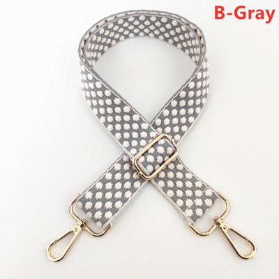 Curea pentru geantă pentru femei, cu broderie cu buline, curea de umăr lată, curea de schimb reglabilă pentru rucsac, curea pentru un singur umăr.