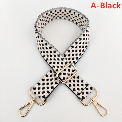 Curea pentru geantă pentru femei, cu broderie cu buline, curea de umăr lată, curea de schimb reglabilă pentru rucsac, curea pentru un singur umăr.