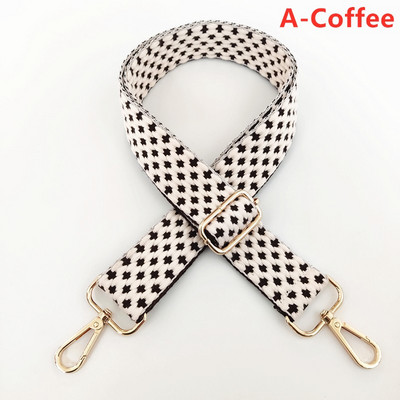 Curea pentru geantă pentru femei, cu broderie cu buline, curea de umăr lată, curea de schimb reglabilă pentru rucsac, curea pentru un singur umăr.