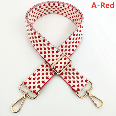 Curea pentru geantă pentru femei, cu broderie cu buline, curea de umăr lată, curea de schimb reglabilă pentru rucsac, curea pentru un singur umăr.