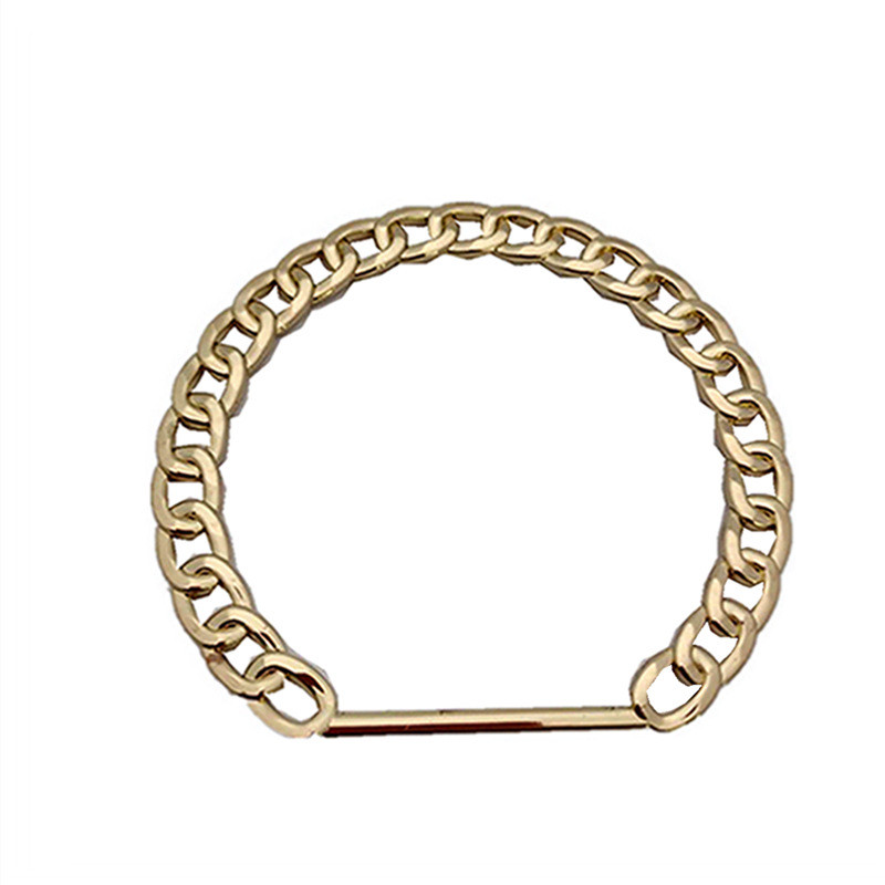 Mâner cu lanț pentru geantă vintage aurie Curele pentru genți pentru femei Lanț pentru geantă Moda femeie Accesoriu pentru geanta Piese detașabile Mâner de schimb