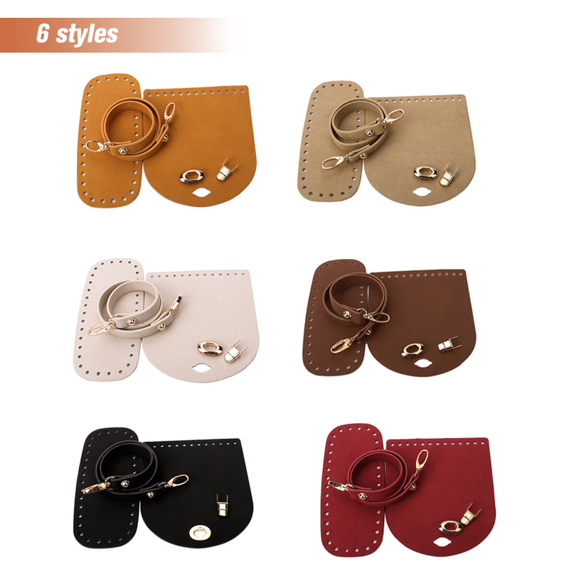 3 vnt / rinkinys Dirbtinės odos pečių krepšys, apatinis dirželis Rankinės peties dirželis austinis krepšio rinkinys, skirtas pasidaryk pats rankų darbo krepšio kuprinės priedai