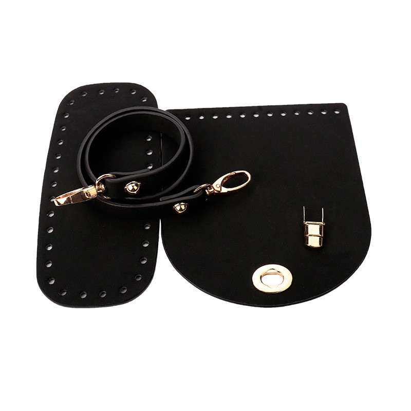 3 vnt / rinkinys Dirbtinės odos pečių krepšys, apatinis dirželis Rankinės peties dirželis austinis krepšio rinkinys, skirtas pasidaryk pats rankų darbo krepšio kuprinės priedai