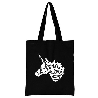 Bevásárlótáska, nő, fekete vászon hordtáska, kézi alkalmi, újrafelhasználható fehér mintás válltáska, nagy kapacitású összecsukható kézitáska