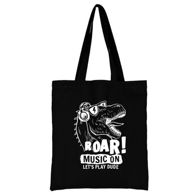 Bevásárlótáska, nő, fekete vászon hordtáska, kézi alkalmi, újrafelhasználható fehér mintás válltáska, nagy kapacitású összecsukható kézitáska