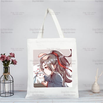 Τσάντα αγορών Mo Dao Zu Shi Shopping Shopper Τσάντα γιούτας The Untamed Lan WangJi Wei Wu Xian Tote Bag Επαναχρησιμοποιήσιμη Bolsa Compra Sacolas