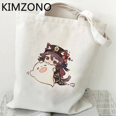 Genshin Impact torba za kupnju tote bolsas de tela ručna torba shopper bolso torba za kupnju juta višekratna torba sa tissu