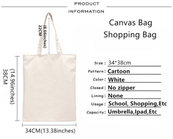 The Office TV Show Dunder Mifflin Paper Company Shoulder Canvas Canvas Bags Large Capacity College Harajuku Handbag Γυναικεία Τσάντα αγορών