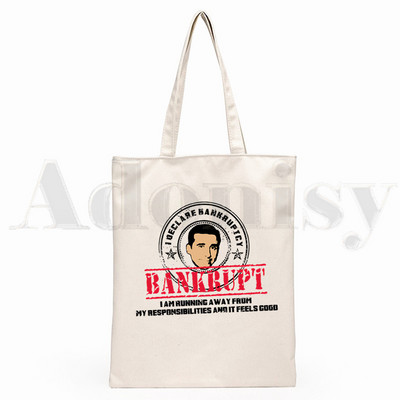 The Office TV Show Dunder Mifflin Paper Company Genți de pânză de umăr Geanta de mână pentru colegiu Harajuku de mare capacitate Geanta de cumpărături pentru femei