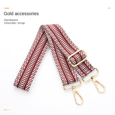 Dryžuoto stiliaus krepšio dirželio keitimas įstrižai moteriško pečių krepšio dirželio grandinės priedai Reguliuojamas keičiamas krepšio dirželis