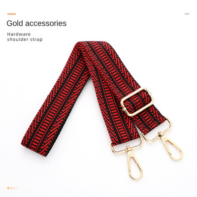 Dryžuoto stiliaus krepšio dirželio keitimas įstrižai moteriško pečių krepšio dirželio grandinės priedai Reguliuojamas keičiamas krepšio dirželis