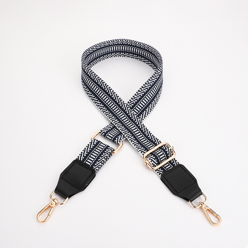 Dryžuoto stiliaus krepšio dirželio keitimas įstrižai moteriško pečių krepšio dirželio grandinės priedai Reguliuojamas keičiamas krepšio dirželis