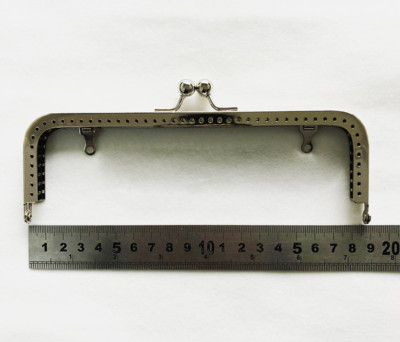 18,5 cm-es fém erszénykeret négyzet alakú fogantyú a Clutch táska kézitáska tartozékaihoz, 4 színben