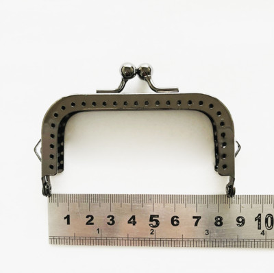 18,5 cm-es fém erszénykeret négyzet alakú fogantyú a Clutch táska kézitáska tartozékaihoz, 4 színben