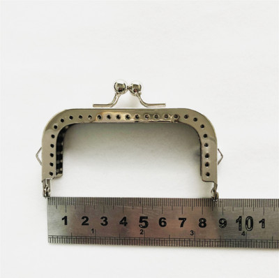 18,5 cm-es fém erszénykeret négyzet alakú fogantyú a Clutch táska kézitáska tartozékaihoz, 4 színben