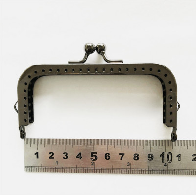 18,5 cm-es fém erszénykeret négyzet alakú fogantyú a Clutch táska kézitáska tartozékaihoz, 4 színben