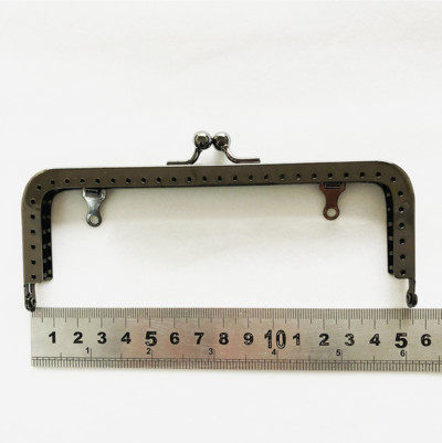 18,5 cm-es fém erszénykeret négyzet alakú fogantyú a Clutch táska kézitáska tartozékaihoz, 4 színben