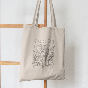 Γυναικείο Φύλλο Μουσικής Shopper Cat Shopping Canvas Shopper Τσάντα για κορίτσι Τσάντα Tote Shoulder Lady Bag