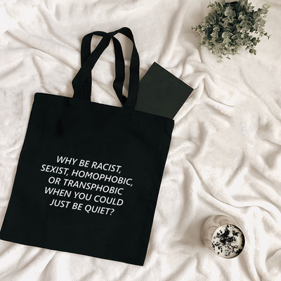 Dámska nákupná taška Harajuku Tumblr Graphic, kabelky, látkové tašky Tote, dámske ekologické opakovane použiteľné tašky cez rameno