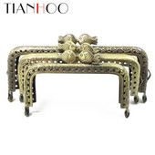 8,5 cm metāla maka rāmja rokturis monētu sajūga somai Zivs galvas aksesuāri Smalki Making Skūpsts Aizdare Slēdzene Vintage