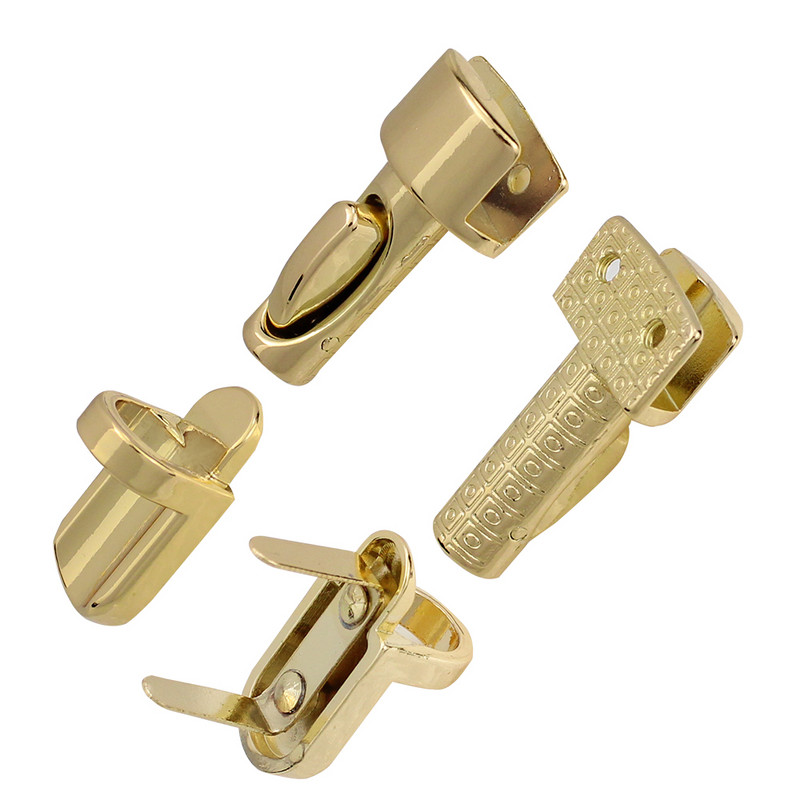 Márka kiváló minőségű tartós fém oszlopos zárható zár zárható csat csat rögzítő bőr táska tok kézitáska pénztárca